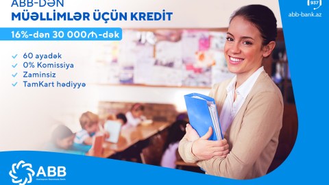 ABB-dən müəllimlərə özəl kredit