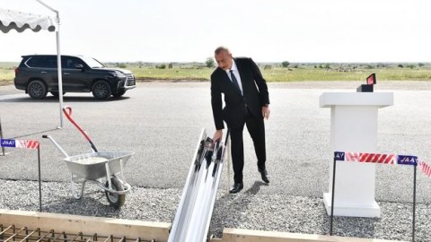 Cəbrayılda “KamAZ” servis mərkəzinin təməli qoyuldu