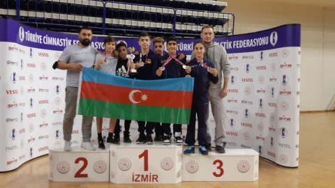 Gimnastlarımız 2 qızıl, 2 gümüş medal qazanıb