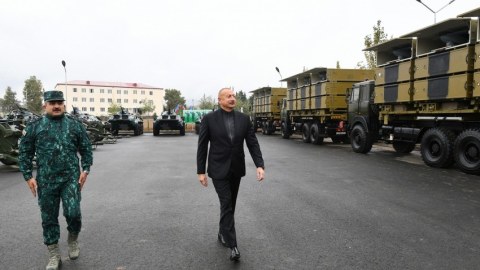 Prezident İranla sərhəddəki hərbi hissənin AÇILIŞINDA