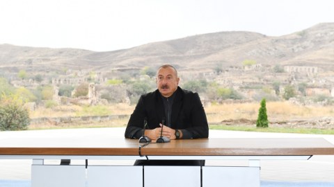 Bu dağıntıları törədən insan deyil - İlham Əliyev