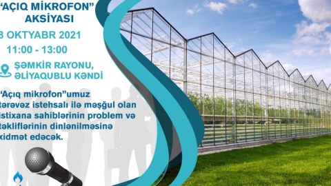 “Azəriqaz”ın “Açıq mikrofon”u Şəmkirdə