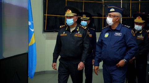 Baş Qərargah rəisi Hərbi Hava Qüvvələrinin Mərkəzi Komanda Məntəqəsinə getdi - FOTOLAR