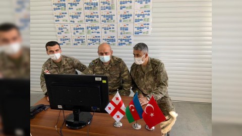 Azərbaycan, Türkiyə və Gürcüstan birgə təlimləri davam edir - FOTOLAR