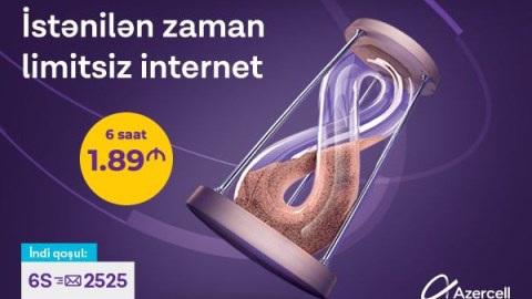 Azercell-in yüksəksürətli internet paketləri 