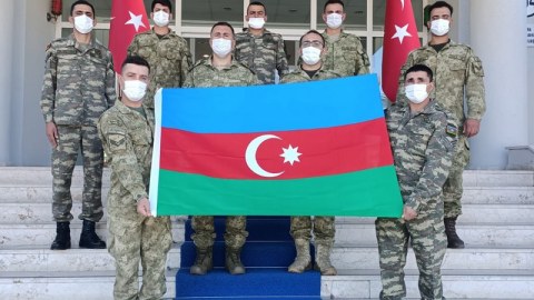 Azərbaycan hərbçiləri Türkiyədə təlimdə - FOTO