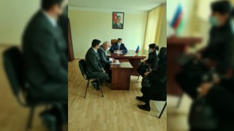 Novruz Aslanov seçicilərlə - FOTOLAR