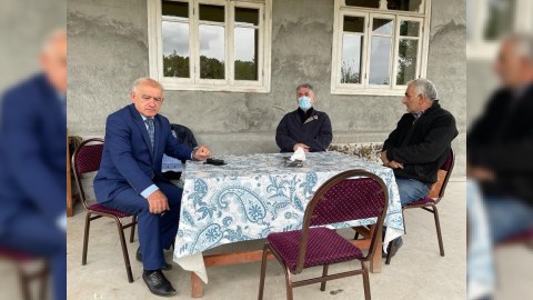 Ziyafət Əsgərov şəhid ailələri ilə görüşüb - FOTO