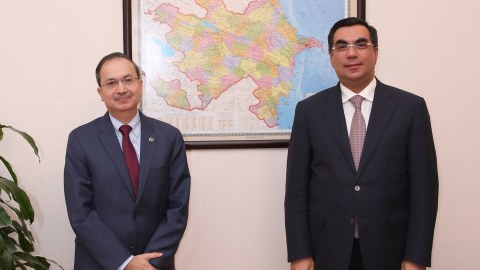 Pakistan səfiri Bakı Ali Neft Məktəbində 