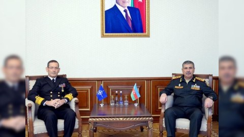 Zakir Həsənov NATO admiralına məlumat verdi