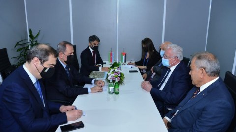 Ceyhun Bayramov və  Fələstin xarici işlər naziri arasında GÖRÜŞ
