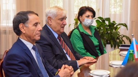 Kamal Abdulla pakistanlı rektorla görüşdü - FOTOLAR