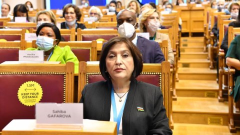 Sahibə Qafarova beynəlxalq forumda - FOTO 