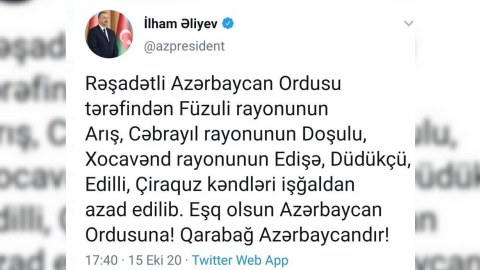 Vətən müharibəsinin xronikası - Bu kəndlər işğaldan azad olundu