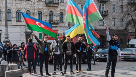 Kiyevdə Vətən müharibəsi ilə bağlı AKSİYA