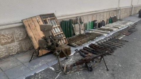 Füzulidə pulemyot və minaatanlar aşkarlandı