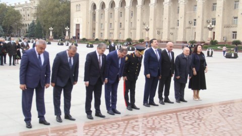 Gəncədə müstəqilliyin bərpasının 30 illiyi qeyd olunub