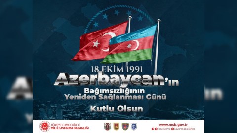 Türkiyənin Milli Müdafiə Nazirliyindən bayram TƏBRİKİ