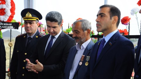 Şəhidin ildönümü qeyd olundu - FOTO