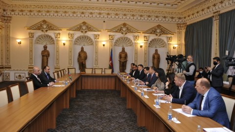 Ukraynalı deputatlar Diasporla İş üzrə Dövlət Komitəsində - FOTO