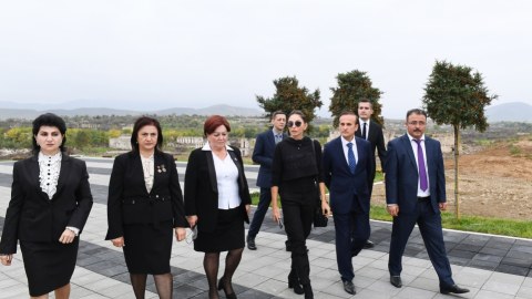Prezidentlə xanımının Füzuli səfərindən - FOTOLAR