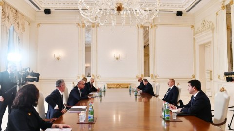 Prezident Xorvatiyanın xarici işlər nazirini qəbul etdi