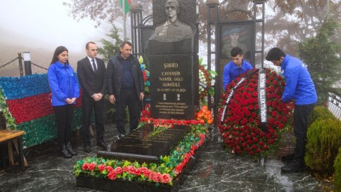 Şəhidin xatirəsi yad edildi - FOTO