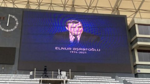 Elnur Əşrəfoğlu “Qarabağ”ın oyunundan əvvəl anıldı