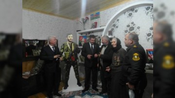 Malik Həsənov şəhidlərin anım mərasimlərində - FOTO