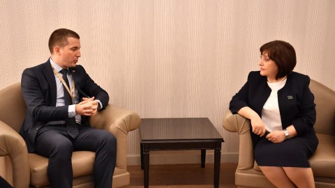 Sahibə Qafarova Monteneqro Parlamentinin sədri ilə görüşüb  