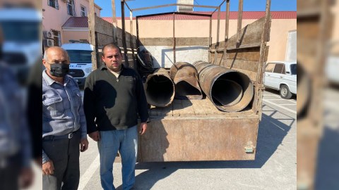 İşğaldan azad edilmiş kənddən dəmir oğurlayanlar SAXLANILDI