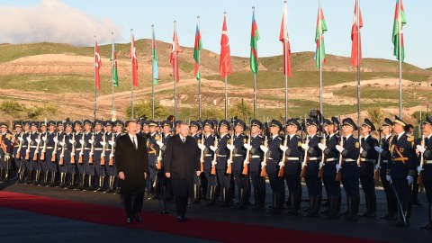 Zəngilanda Ərdoğanı qarşılama mərasimi - VİDEO