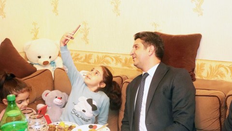 Şəhid övladının ad günü qeyd olundu - FOTO
