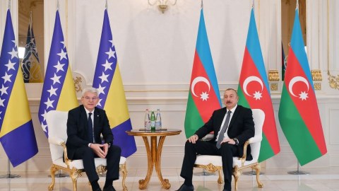 İlham Əliyev Bosniya və Herseqovinanın rəhbəri ilə görüşdü