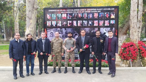Hacıqabul ictimaiyyətinin nümayəndələri Gəncədə - FOTO
