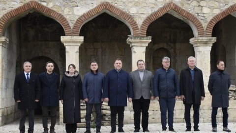 Estoniya parlamentinin nümayəndələri Ağdamda olublar - FOTOLAR