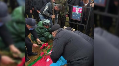Həlak olan hərbçimiz dəfn olundu