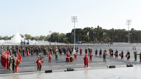 Türkiyənin Mehteran Birliyinin nümayəndələri Bakıdadır