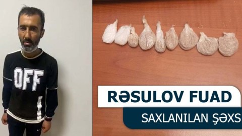 Narkotik satan taksi sürücüsü saxlanıldı