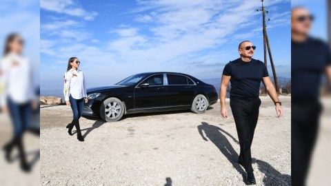 Prezident Şuşa Yayım Stansiyasının əsasını qoydu - FOTO