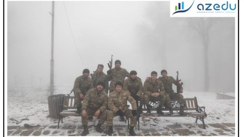 “Müəllimin cəbhə gündəliyi” - “Qələbə xəbərini Şuşada qeyd etdik” - FOTOLAR