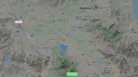 Türkiyə dronu Ermənistanla sərhəddə - FOTO