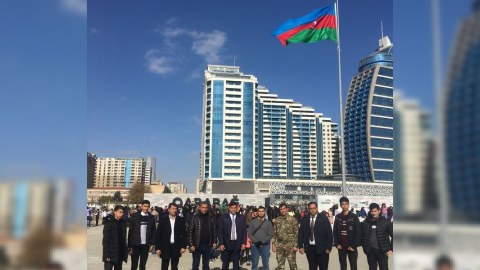 Hacıqabulun ictimaiyyət nümayəndələri “Hərbi Qənimətlər Parkı”nda - FOTOLAR