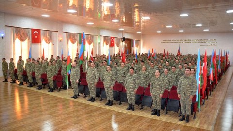 Bayraq Günü hərbi hissədə konsert - VİDEO