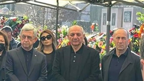 Sarkisyan və Koçaryan Xankəndidə - FOTO