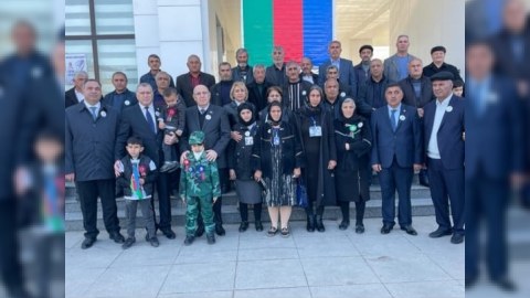 Əhliman Əmiraslanov Sabirabadda Zəfər Günü tədbirində