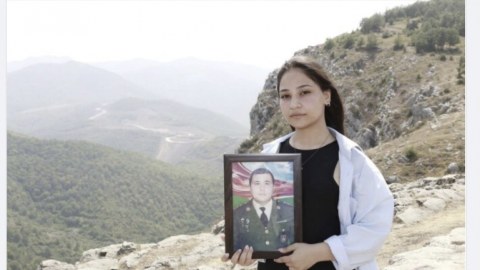 Şəhid qızının qürurlu çıxışı - VİDEO