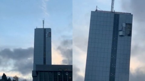 Küləyin Milli Məclisə vurduğu ZİYAN