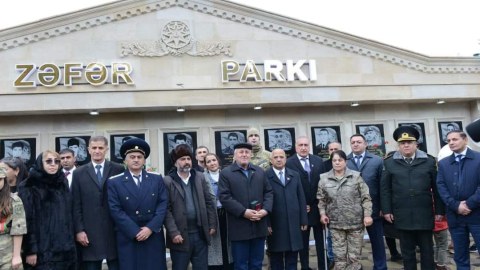 Lerikdə Zəfər parkının açılışı - FOTOLAR
