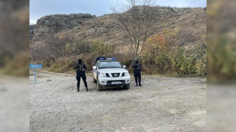 Azərbaycan polisi Gorus-Qafan yolunda - FOTOLAR